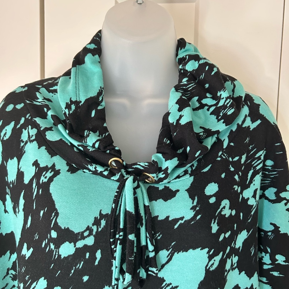 Sew in Love soft lightweight hoodie black teal XL - Picture 2 of 11